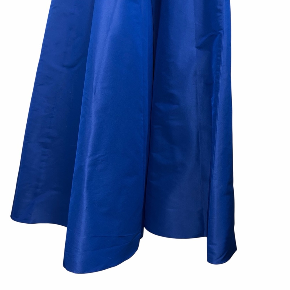 Carolina Herrera Blue Shirt Dress Colorblock Bow Belt 10 Wedding Formal NWT 🟡 - Picture 14 of 15